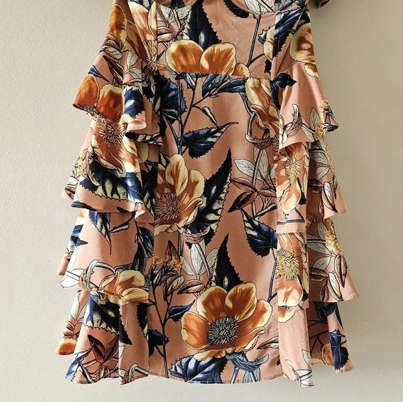 For Love And Lemons Flamenco Strapless Corset Floral Mini Dress Size Small. - Picture 11 of 16